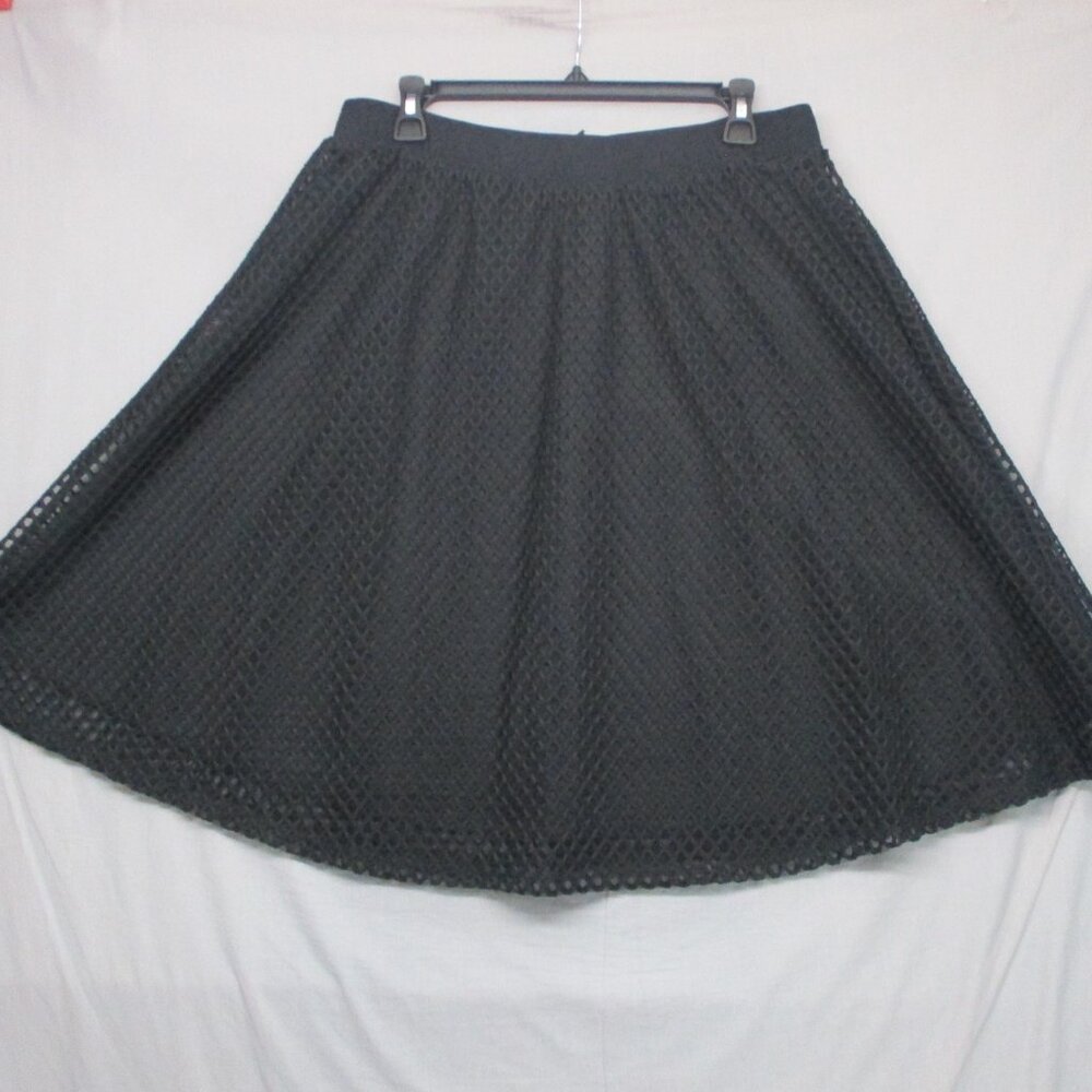 Metro‎ Wear Fishnet Layer Skirt Goth Grunge Black Women Size | L